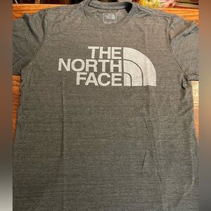 Gray North Face t shirt size medium